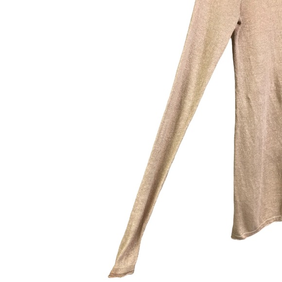 Lilly Pulitzer Women's Long Cardigan Sweater Metallic‎ Beige Button-Up Linen XS - Picture 8 of 10